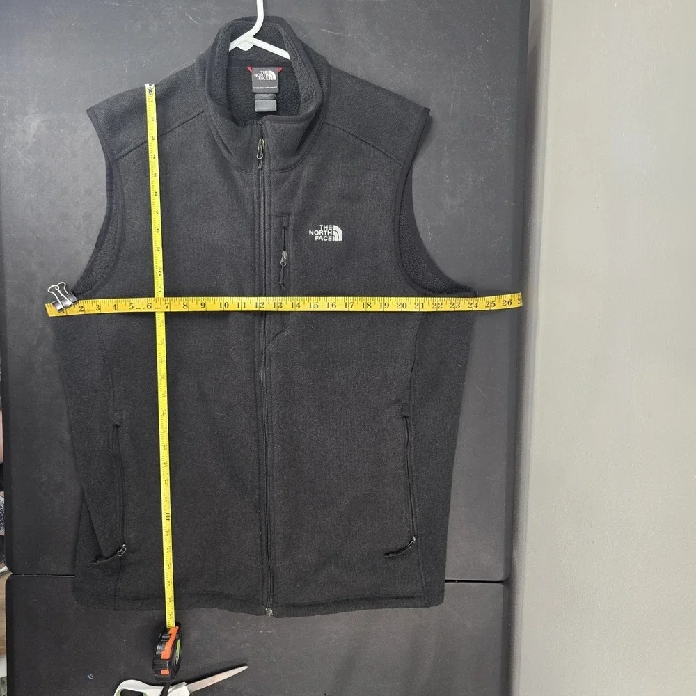 The North Face Men's XL Black Fleece Vest Fall A7R3 Full Zip Outdoor Hiking